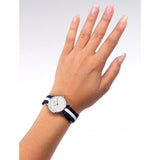 Daniel Wellington Classy Glasgow White Dial Two Tone NATO Strap Watch For Women - DW00100074 Authentic Buy Shop Now