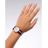 Daniel Wellington Classy Winchester White Dial Two Tone NATO Strap Watch For Women - DW00100065 Authentic Buy Shop Now