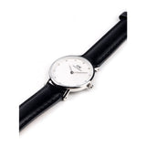 Daniel Wellington Classy Sheffield White Dial Black Leather Strap Watch For Women - DW00100068 Authentic Buy Shop Now