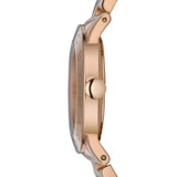 Marc Jacobs Amy White Dial Rose Gold Steel Strap Watch for Women - MBM3077 Authentic Buy Shop Now