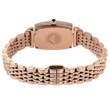 Emporio Armani Gianni T-Bar Analog Crystal Brown Dial Rose Gold Steel Strap Watch For Women - AR11407 Authentic Buy Shop Now