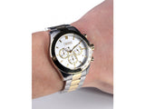 Hugo Boss Ikon Chronograph Silver Dial Two Tone Steel Strap Watch for Men - 1512960 Authentic Buy Shop Now