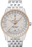 Breitling Navitimer Automatic 41mm White Dial Silver Stainless Steel Mens Watch - U17326211G1A1 Authentic Buy Shop Now