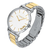 Coach Perry Silver Dial Two Tone Steel Strap Watch for Women - 14503347 Authentic Buy Shop Now