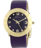 Marc Jacobs Amy Purple Dial Purple Leather Strap Watch for Women - MBM1151 Authentic Buy Shop Now