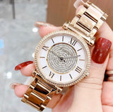 Michael Kors Catlin Mother of Pearl Dial Gold Steel Strap Watch for Women - MK3332 Authentic Buy Shop Now