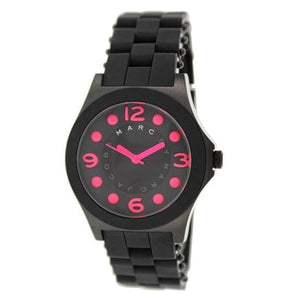 Marc Jacobs Pelly Black Dial Black Silicone Strap Watch for Women - MBM2530 Authentic Buy Shop Now