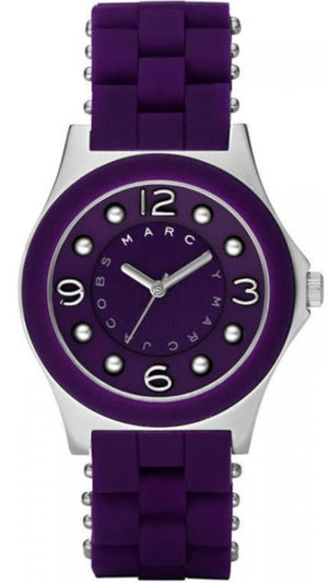 Marc Jacobs Pelly Purple Dial Purple Silicone Strap Watch for Women - MBM2538 Authentic Buy Shop Now
