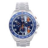 Tag Heuer Formula 1 Gulf Edition Chronograph Blue Dial Silver Steel Strap Watch for Men - CAZ101AT.BA0842 Authentic Buy Shop Now
