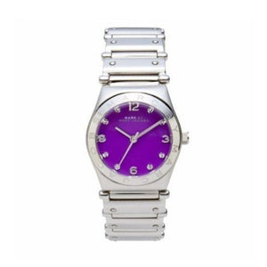 Marc Jacobs Amy Purple Dial Silver Steel Strap Watch for Women - MBM8560 Authentic Buy Shop Now