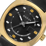 Gucci GG2570 Quartz Black Dial Black Leather Strap Watch For Women - YA142408 Authentic Buy Shop Now