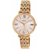 Fossil Jacqueline Rose Gold Dial Rose Gold Steel Strap Watch for Women - ES3435 Authentic Buy Shop Now