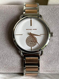 Michael Kors Portia Quartz Silver Dial Two Tone Steel Strap Watch For Women - MK3709 Authentic Buy Shop Now
