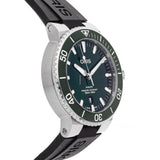 Oris Aquis Date Green Dial Black Rubber Strap Watch for Men - 0173377304157-0742464EB Authentic Buy Shop Now