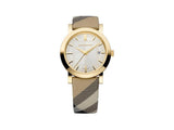 Burberry Heritage Silver Dial Leather Strap Watch for Women - BU1398 Authentic Buy Shop Now