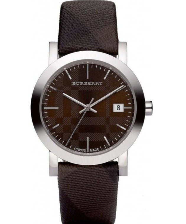 Burberry Smoked Brown Dial Brown Leather Strap Watch for Women - BU1775 Authentic Buy Shop Now
