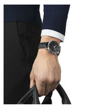Tissot Tradition Chronograph Black Dial Black Leather Strap Watch For Men - T0636171605700 Authentic Buy Shop Now