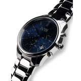 Hugo Boss Commander Blue Dial Silver Steel Strap Watch for Men - 1513434 Authentic Buy Shop Now