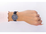 Daniel Wellington Petite Sheffield Black Dial Black Leather Strap Watch For Women - DW00100180 Authentic Buy Shop Now