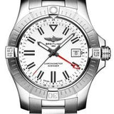 Breitling Avenger Automatic GMT 43 White Dial Black Nylon Strap Watch for Men - A32397101A1X1 Authentic Buy Shop Now