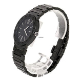 Bvlgari Bvlgari Lady Black Dial Black Steel Strap Watch for Women - BVLGARI103557 Authentic Buy Shop Now