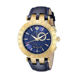 Versace Race GMT Blue Dial Blue Leather Strap Watch For Men - 29G70D282 Authentic Buy Shop Now