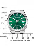 Citizen Tsuyosa Automatic Green Dial Silver Steel Strap Watch For Men - NJ0150-81X Authentic Buy Shop Now