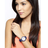 Guess Overdrive White Dial Blue Rubber Strap Watch for Women - W0149L5 Authentic Buy Shop Now