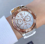 Guess Limelight White Dial White Rubber Strap Watch for Women - W1053L2 Authentic Buy Shop Now