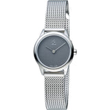 Calvin Klein Minimal Grey Dial Silver Mesh Bracelet Watch for Women - K3M2312X Authentic Buy Shop Now