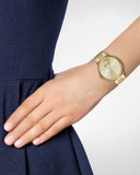 Michael Kors Jaryn Analog Quartz Gold Dial Gold Steel Strap Watch For Women - MK3500 Authentic Buy Shop Now