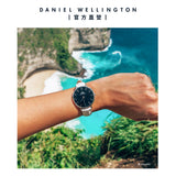 Daniel Wellington Classic Petite Bondi Black Dial White Leather Strap Watch For Women - DW00100284 Authentic Buy Shop Now