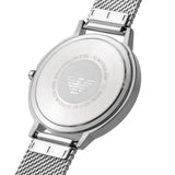 Emporio Armani Kappa Silver Dial Silver Mesh Bracelet Watch For Women - AR11128 Authentic Buy Shop Now