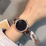 Michael Kors Parker Mother of Pearl Black Dial Two Tone Steel Strap Watch for Women - MK6414 Authentic Buy Shop Now