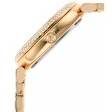 Michael Kors Abbey Three-Hand Analog White Dial Gold Steel Strap Watch for Women - MK4615 Authentic Buy Shop Now