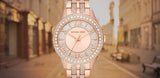 Michael Kors Harlowe Rose Gold Dial Rose Gold Steel Strap Watch For Women - MK4710 Authentic Buy Shop Now