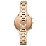 Emporio Armani Chiara Silver Dial Rose Gold Steel Strap Watch For Women - AR7362 Authentic Buy Shop Now