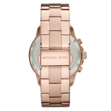 Michael Kors Runway Chronograph Rose Gold Dial Rose Gold Steel Strap Watch For Women - MK5778 Authentic Buy Shop Now