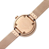 Emporio Armani Gianni T Bar Silver Dial Rose Gold Mesh Bracelet Watch For Women - AR1956 Authentic Buy Shop Now