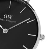 Daniel Wellington Classic Petite Cornwall Black Dial Black NATO Strap Watch For Women - DW00100216 Authentic Buy Shop Now