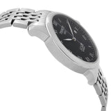 Tissot Le Locle Automatic Black Dial Silver Steel Strap Watch For Men - T41.1.483.53 Authentic Buy Shop Now