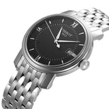 Tissot T Classic Bridgeport Black Dial Silver Steel Strap Watch For Men - T097.410.11.058.00 Authentic Buy Shop Now