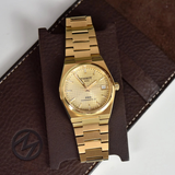 Tissot PRX Powermatic 80 Gold Dial Gold Steel Strap Watch for Men - T137.207.33.021.00 Authentic Buy Shop Now