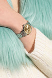 Gucci G Timeless Quartz Gold Dial Silver Steel Strap Watch for Women - YA1265035 Authentic Buy Shop Now