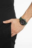 Gucci Dive Black Dial Green Rubber Strap Watch For Men - YA136310 Authentic Buy Shop Now