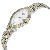 Tissot Desire White Dial Two Tone Mesh Bracelet Two Tone Steel Watch For Men - T52.2.481.31 Authentic Buy Shop Now