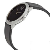 Calvin Klein Minimal Black Dial Black Leather Strap Watch for Men - K3M221CS Authentic Buy Shop Now