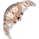 Guess Mini Spectrum Quartz Silver Dial Two Tone Steel Strap Watch For Women - W0122L1 Authentic Buy Shop Now
