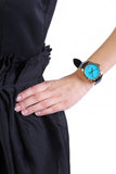 Gucci G Timeless Turquoise Blue Dial Black Leather Strap Watch For Men - YA126462 Authentic Buy Shop Now