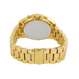 Michael Kors Bradshaw Chronograph White Dial Gold Steel Strap Watch For Women - MK6266 Authentic Buy Shop Now